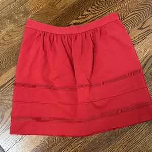J. Crew Vibrant Red Mini Skirt